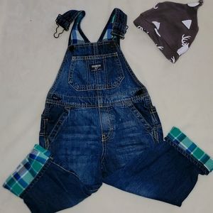 Bnwot OSHKOSH B'GOSH OVERALLS SZ 2t